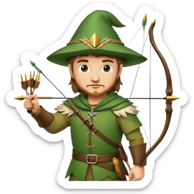 Robin Hood character sticker