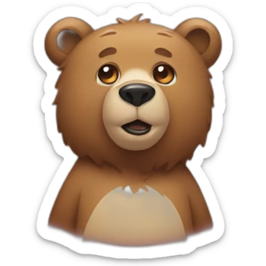bear with ba sticker