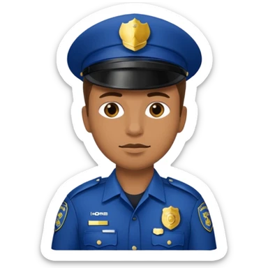 Police Man sticker