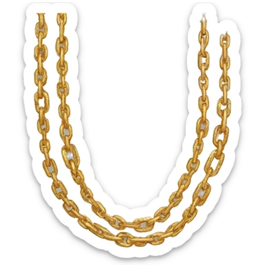 chains shining sticker
