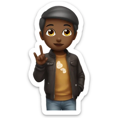 Sonny Angel Blowing kiss sticker