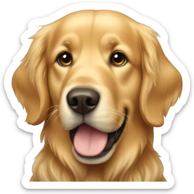 golden retriever  sticker