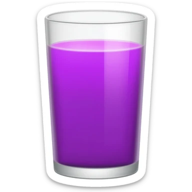 Hazme un emoji de un vaso con jugo morado sticker