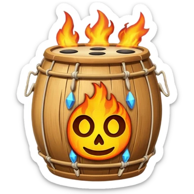 SHAMAN DRUM FIRE sticker