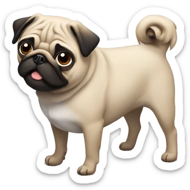 Pug sticker