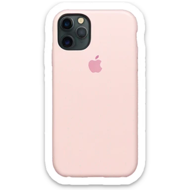 Light pink iPhone 15 with a light pink case sticker