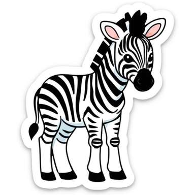 zebra sticker