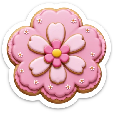 A cute Sakura cookie sticker