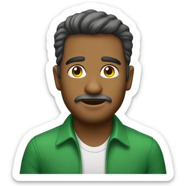 Un hombre con un pasamontañas de Brasil sticker