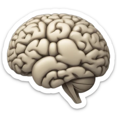 Brain with note tool sticker