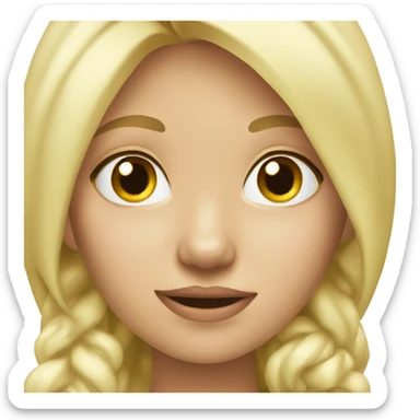 Blonde girl who loves Christmas  sticker