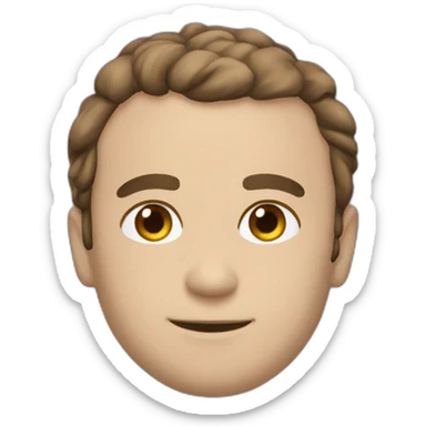 Macron with kipa sticker