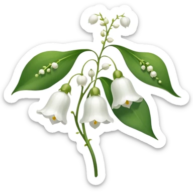  lily of the valley sticker