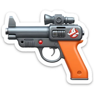 gun Ghostbusters emodji sticker