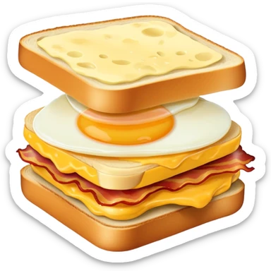 Bacon Gouda egg sandwich  sticker