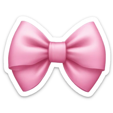 Bay pink bow sticker