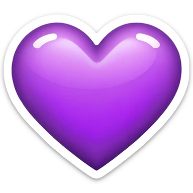 corazón flechado color morado sticker