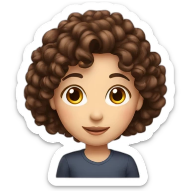 family-dark-straight-hair-mom-curly-brown-hair d sticker