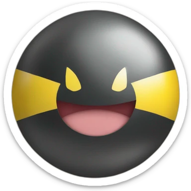 pikachu peeking out of poke ball sticker