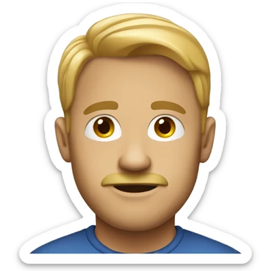 bold person in pc sticker