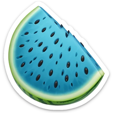 Blue watermelon  sticker