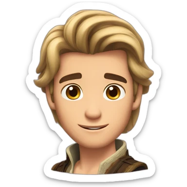 Flynn rider rapunzel sticker