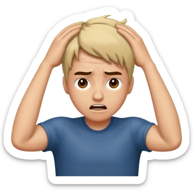 Péter un plomb/ s'arracher les cheveux  sticker