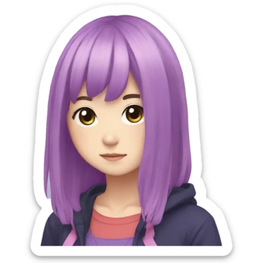 Aubrey from the game "OMORI" sticker