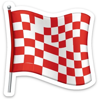 finish line flag sticker