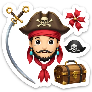 Je veux un tableau de stickers pour mon clan lak khawarizmi notre symbol est les pirat au chapeaux rouge , est un autre tableau de stickers écharpe de ton choix pour mon clan sticker