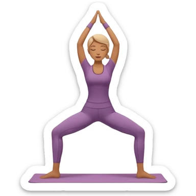 Clam peace yoga sticker