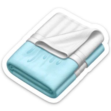wet towel for the sick sticker