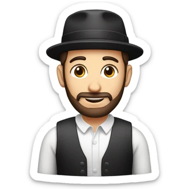 Jewish man with kippa  sticker