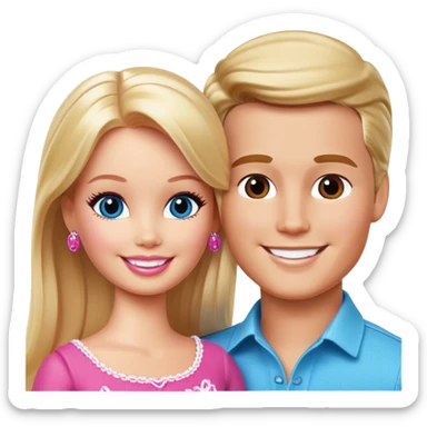 Barbie ken ken sticker
