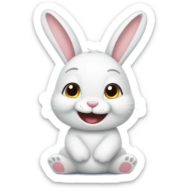 Happy bunny sticker