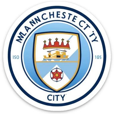 Manchester City logo sticker