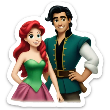 Prince Eric and Ariel sticker