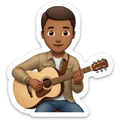 Hombre tocando Guitarra  sticker