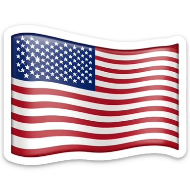 upside down US flag sticker