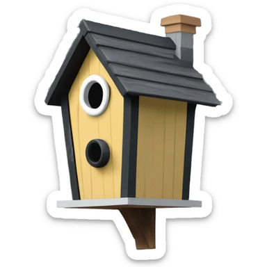 Addams house birdhouse  sticker