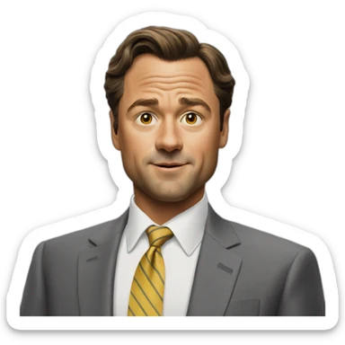 The wolf of wall street sticker