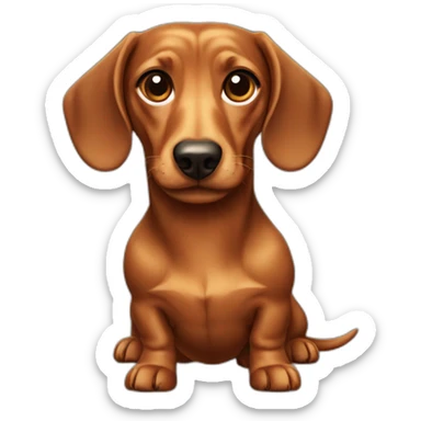 Dachshund full body sticker