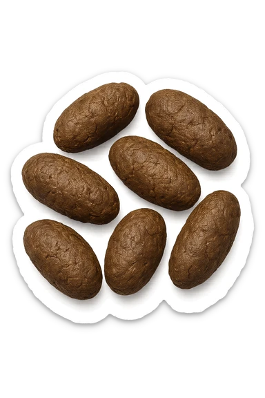 FECI DI ANIMALE A PALLINI LEGGERMENTE ALLUNGATI sticker