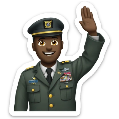 us army navy seal military salute sticker