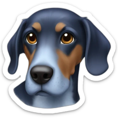 Blue　tick　grown　kind　quernm sticker