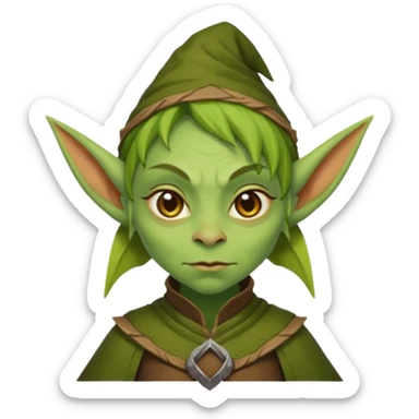 female-goblin sticker
