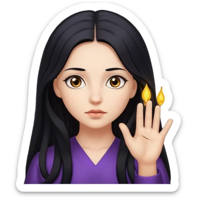 psychic girl sticker