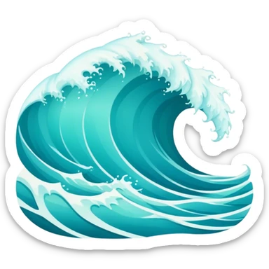 Ocean waves sticker