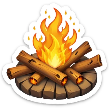 Campfire sticker
