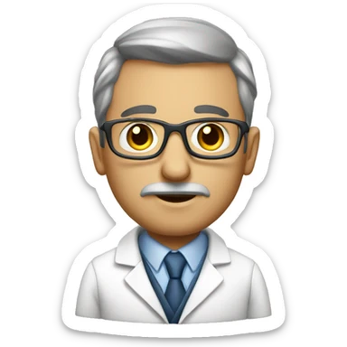 a hard working optimstic scientist sticker